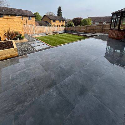 Classic Priory Porcelain Paving - Graphite