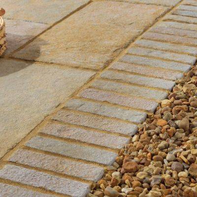 Antique Honey Cathedral Slimsett Block Paving