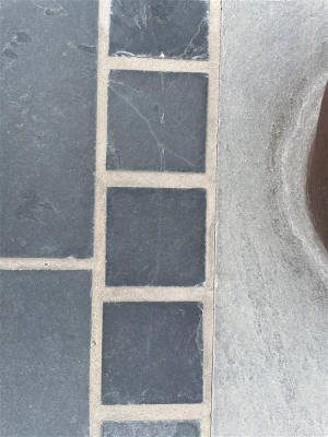 Amazon Black Sawn Edge Slate Setts