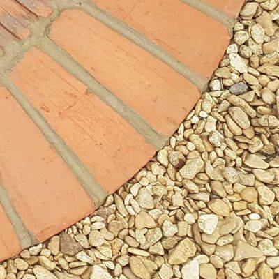 Rustic Tudor Brick Garden Paver - Tapered