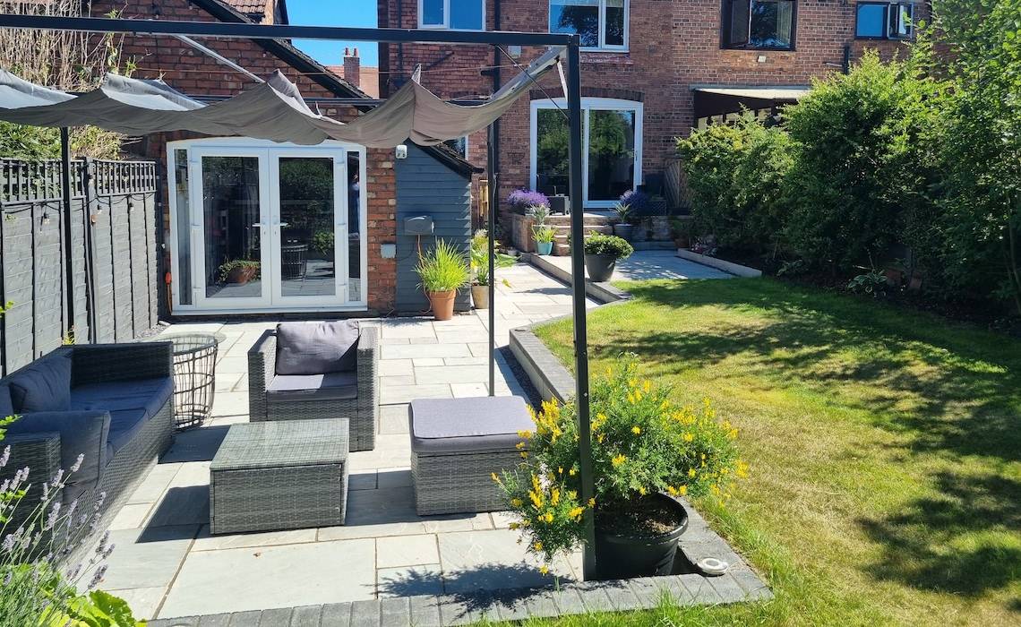 Creating a Dreamy Outdoor Space with Kandla Grey Sandstone Paving |  Westminster Stone