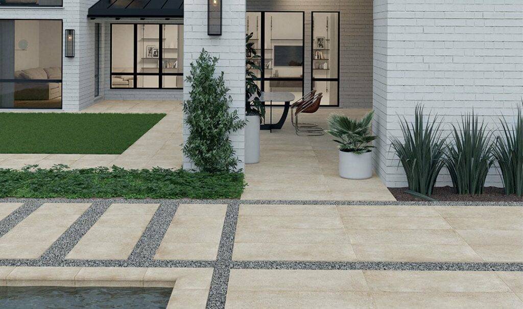 Inspiration For The Layout Of Your Modern Garden Paving Slabs & Tiles