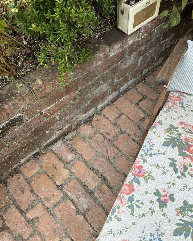 brick pavers close up